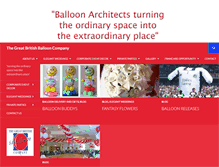 Tablet Screenshot of greatbritishballoon.co.uk